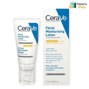 CeraVe Facial Moisturizing Lotion AM With SPF50 52mL.